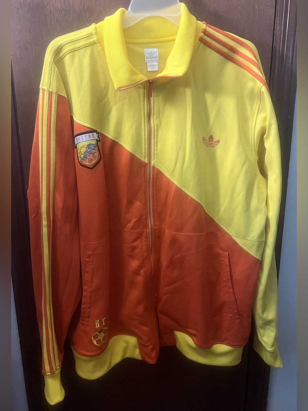 Rare 2007 Adidas BHUTAN Track Jacket ASO Step Up 2 Dragon Football Zip Men's 4XL